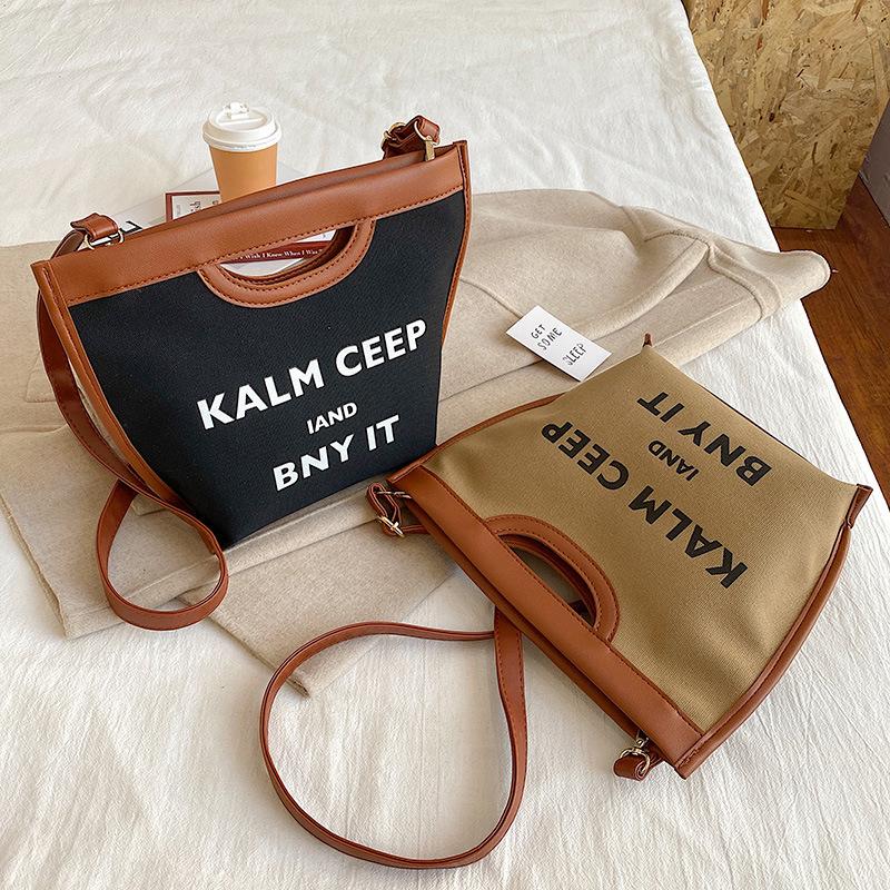 Canvas bag handbags 2021 new Korean style ins Japanese Harajuku canvas diagonal bag portable bucket
Canvas bag handbags 2021 new Korean style ins Japanese Harajuku canvas diagonal bag portable bucket