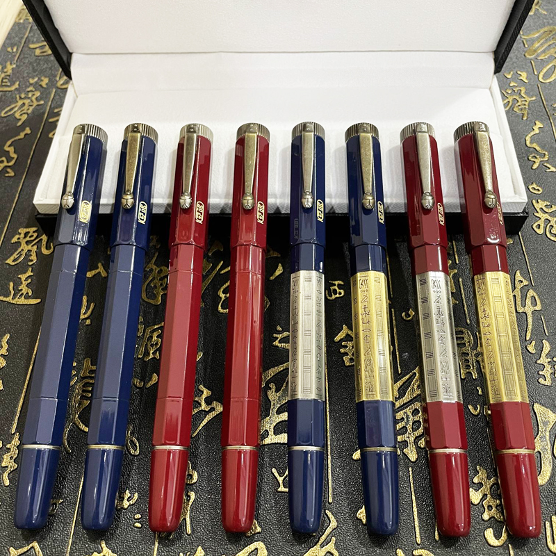 PURE PEARL High Quality Classic Fountain Pen Egyptian Love series Two-color special Octagon barrel with Serial Number Luxury stationery+Box set+Plush Pouch, Customize
PURE PEARL High Quality Classic Fountain Pen Egyptian Love series Two-color special Octagon barrel with Serial Number Luxury stationery+Box set+Plush Pouch, Customize