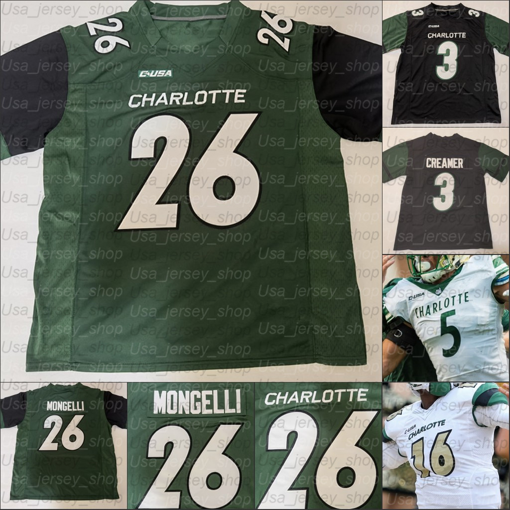 Custom Charlotte College Football Jerseys Chris Reynolds Benny LeMay Victor Tucker Cameron Dollar Alex Highsmith Markees Watts, Green
Custom Charlotte College Football Jerseys Chris Reynolds Benny LeMay Victor Tucker Cameron Dollar Alex Highsmith Markees Watts, Green