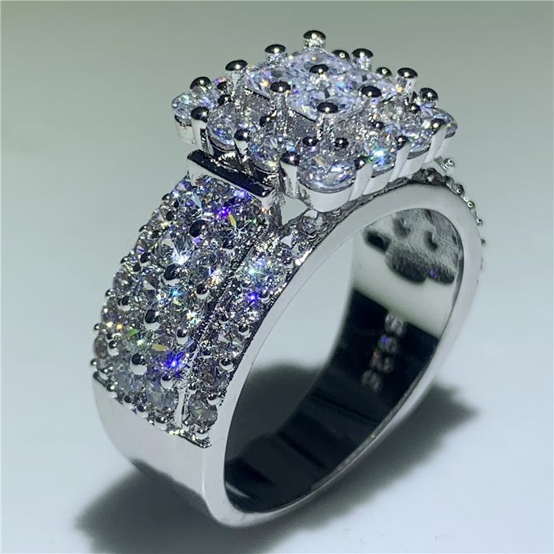 Wedding Rings Good Promise Ring 925 Sterling Silver Full Princess Cut 5A Cz Engagement Band For Women Bridal Finger Jewelry
Wedding Rings Good Promise Ring 925 Sterling Silver Full Princess Cut 5A Cz Engagement Band For Women Bridal Finger Jewelry