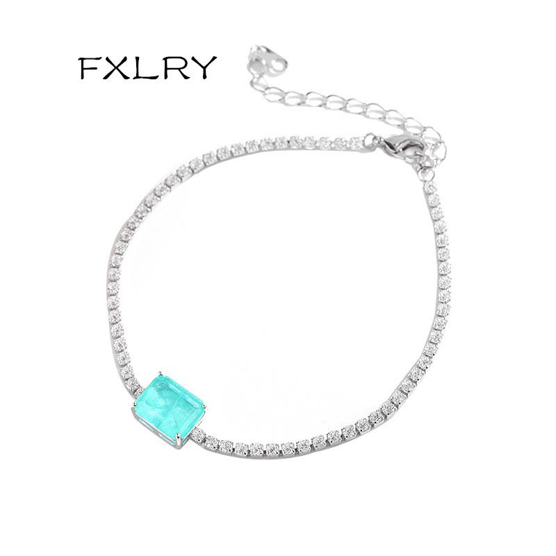 Link, Chain FXLRY High Quality Fashion Oval Sky Blue Zircon Crack Bracelet For Women Wedding Jewelry
Link, Chain FXLRY High Quality Fashion Oval Sky Blue Zircon Crack Bracelet For Women Wedding Jewelry