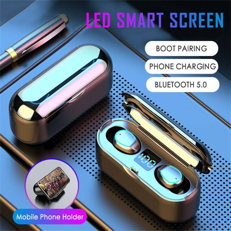 New F9 Wireless Bluetooth Headphones Mini In-ear Sports Earbuds TWS Bluetooth Wireless Earphones Stereo Gaming Headset for Phone
New F9 Wireless Bluetooth Headphones Mini In-ear Sports Earbuds TWS Bluetooth Wireless Earphones Stereo Gaming Headset for Phone
