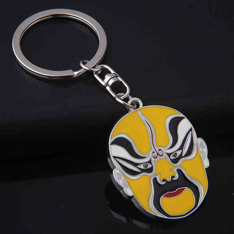 Key Rings Chinese Style Peking Opera Quintessence Facial Makeup Chain Mask Creative Personality Pendant