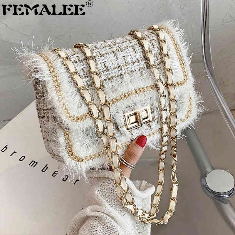 Winter Gentle Style Tassel Border Tweed Crossbody Women Fashion Woolen Chain Shoulder Bag Designer Lady Square Handbag Purse Q1208, Upgrade black
Winter Gentle Style Tassel Border Tweed Crossbody Women Fashion Woolen Chain Shoulder Bag Designer Lady Square Handbag Purse Q1208, Upgrade black