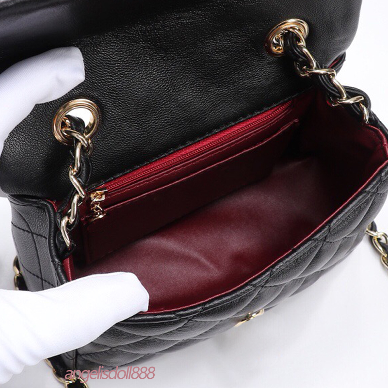 Woman wallet purses mini square classic flap bag with date code black lambskin leather chain quilted shoulder crossbody handbag high quality fashion bags, Contact us
Woman wallet purses mini square classic flap bag with date code black lambskin leather chain quilted shoulder crossbody handbag high quality fashion bags, Contact us