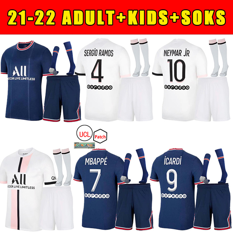 MESSI NEYMAR JR MBAPPE SERGIO RAMOS soccer jersey 21 22 Paris Maillots football shirt 2021 2022 MARQUINHOS VERRATTI uniform+Socks, Black
MESSI NEYMAR JR MBAPPE SERGIO RAMOS soccer jersey 21 22 Paris Maillots football shirt 2021 2022 MARQUINHOS VERRATTI uniform+Socks, Black