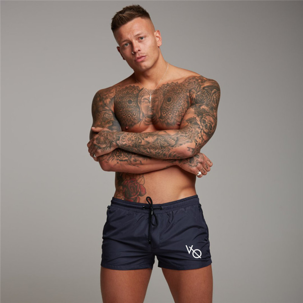 Quick-drying Sports Men's Breathable Training Fitness Shorts Four Seasons Sweat-absorbing Casual Outdoor Three-point Pant