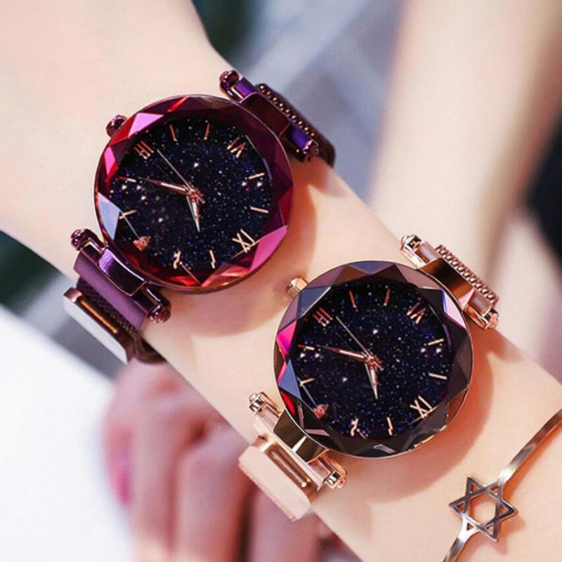 Wristwatches Luxury Women Watches Magnetic Starry Sky Watch Female Clock Quartz Wristwatch Fashion Ladies Relogio Feminino, Gold
Wristwatches Luxury Women Watches Magnetic Starry Sky Watch Female Clock Quartz Wristwatch Fashion Ladies Relogio Feminino, Gold