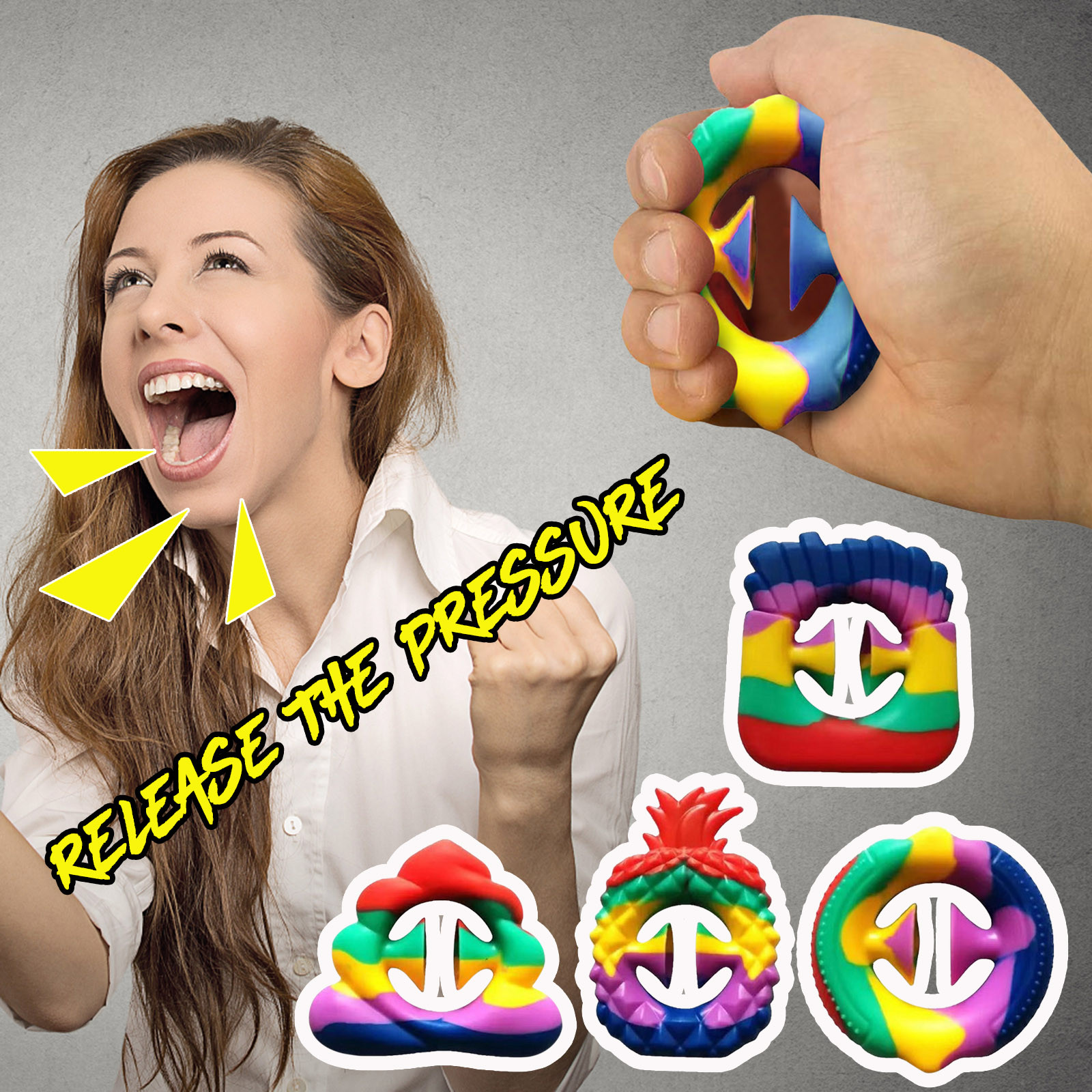 Sensory Silicone Hand Grip Toy Snappers Fidget Toys Fidget Sensory Grip Ring DHL delivery
Sensory Silicone Hand Grip Toy Snappers Fidget Toys Fidget Sensory Grip Ring DHL delivery