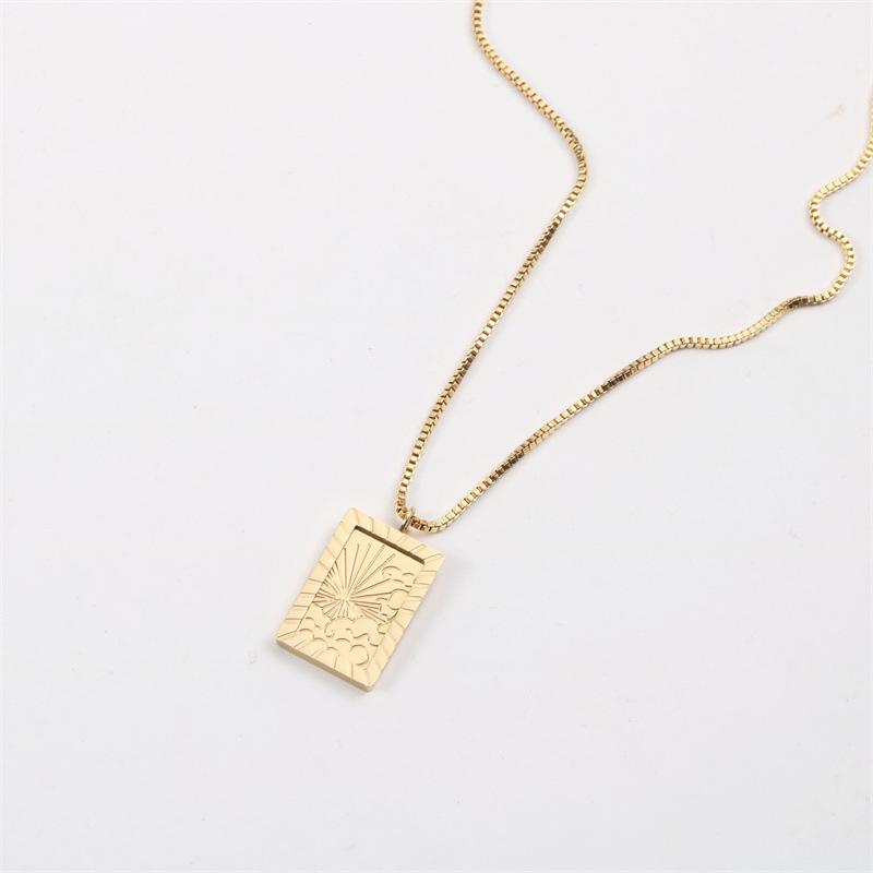 Pendant Necklaces Stainless Steel Geometric Pendants Necklace Simple Design Personality Chain For Women's 2021 Fashion Punk Accessories Jewe
Pendant Necklaces Stainless Steel Geometric Pendants Necklace Simple Design Personality Chain For Women's 2021 Fashion Punk Accessories Jewe