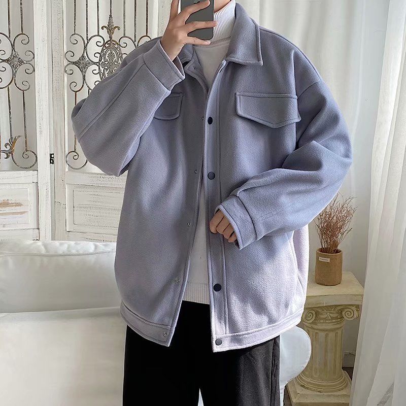 2021 New Winter Thick Men's Warmth Fashion Casual Retro Lapel Woolen Men Wild Loose Korean Short Coat Mens Overcoat 1aau, Black
2021 New Winter Thick Men's Warmth Fashion Casual Retro Lapel Woolen Men Wild Loose Korean Short Coat Mens Overcoat 1aau, Black
