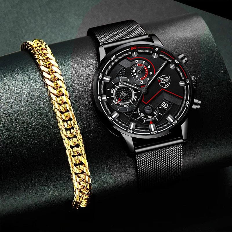 Wristwatches Fashion Men Business Wrist Watch Luxury Casual Quartz Stainless Steel Mesh Belt Mens Watches Calendar Date Gold Bracelet, Slivery;brown
Wristwatches Fashion Men Business Wrist Watch Luxury Casual Quartz Stainless Steel Mesh Belt Mens Watches Calendar Date Gold Bracelet, Slivery;brown