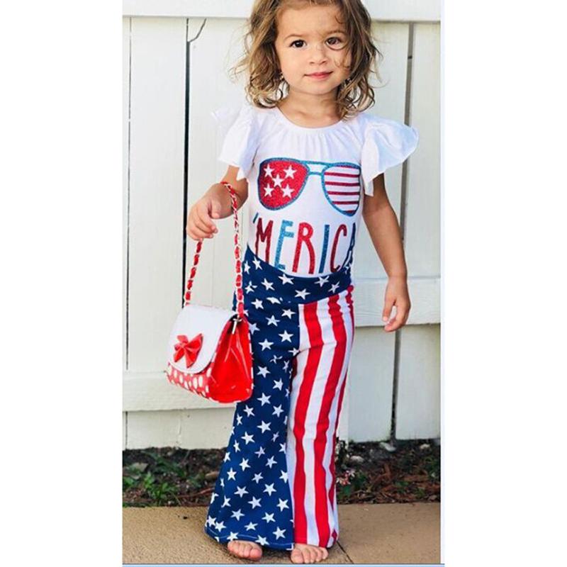 Clothing Sets 12M-4T Summer 2021 Toddler Kids Baby Girls Clothes Star Independence Day Romper Flared Pants Outfits Set Baby's, White
Clothing Sets 12M-4T Summer 2021 Toddler Kids Baby Girls Clothes Star Independence Day Romper Flared Pants Outfits Set Baby's, White