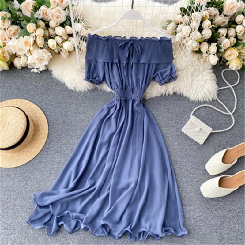 Casual Dresses Fashion 2022 Korean Bohemian Chiffon Dress High Waist Hip Pleated Design Vestido Slash Neck Off Shoulder Holiday Long Ropa PZ, Black;gray
Casual Dresses Fashion 2022 Korean Bohemian Chiffon Dress High Waist Hip Pleated Design Vestido Slash Neck Off Shoulder Holiday Long Ropa PZ, Black;gray