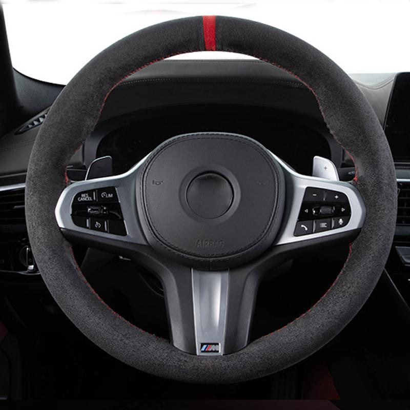 Steering Wheel Covers DIY Braid Suede Leather Breathable Cover , High-Quality Car With Marking Pattern
Steering Wheel Covers DIY Braid Suede Leather Breathable Cover , High-Quality Car With Marking Pattern