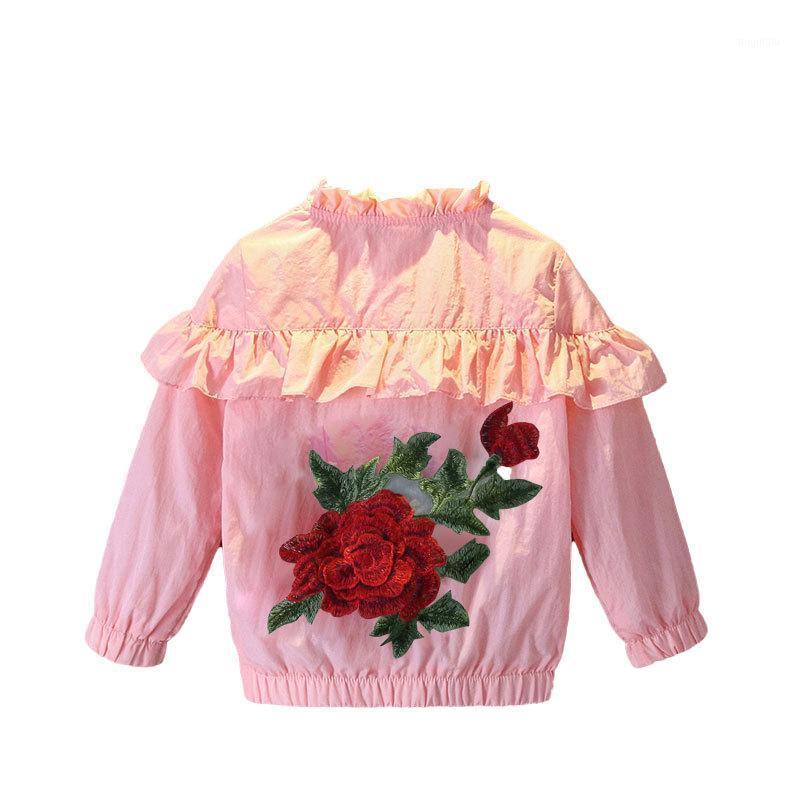 Jackets Girls Cardigan Jacket Autumn Kids Flower Print Outerwear Petal Long Sleeve Windbreaker Children Zipper Coats Baby Girl Outfit, Blue;gray 
Jackets Girls Cardigan Jacket Autumn Kids Flower Print Outerwear Petal Long Sleeve Windbreaker Children Zipper Coats Baby Girl Outfit, Blue;gray