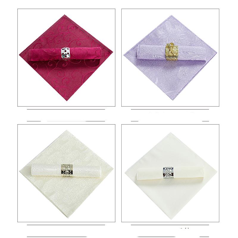Table Napkin 25pcs/lot 48cm Square Fabric Pocket Handkerchief Cloth For Wedding Decoration Event Party El Home Supplies