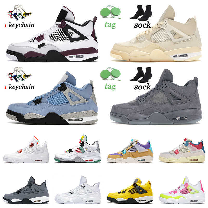 High Quality 2021 Basketball Shoes 4 4s IV Off Mens Womens University Blue Kaws Grey Sail White Oreo Pure Money Sports Trainers Jumpman
High Quality 2021 Basketball Shoes 4 4s IV Off Mens Womens University Blue Kaws Grey Sail White Oreo Pure Money Sports Trainers Jumpman