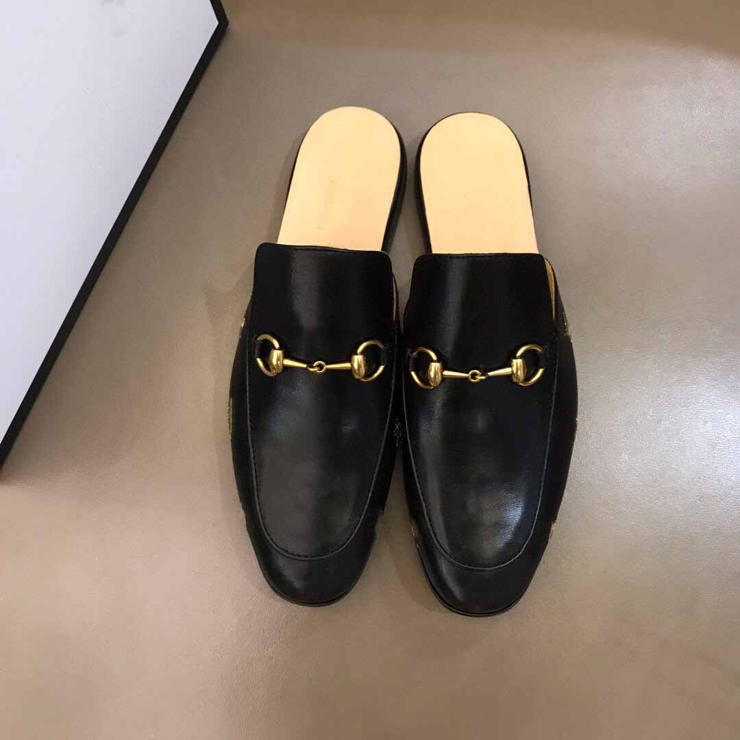 2021 The latest classic men's leather flat shoes Princeton embroidered slippers casual mule and tiger snake bee size 38-45 R189, Black
2021 The latest classic men's leather flat shoes Princeton embroidered slippers casual mule and tiger snake bee size 38-45 R189, Black