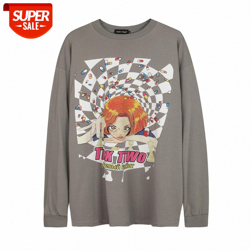 Two-dimensional character printing long-sleeved t-shirt men's street flow loose round neck bottoming shirt top #Yw2F, White;black
Two-dimensional character printing long-sleeved t-shirt men's street flow loose round neck bottoming shirt top #Yw2F, White;black