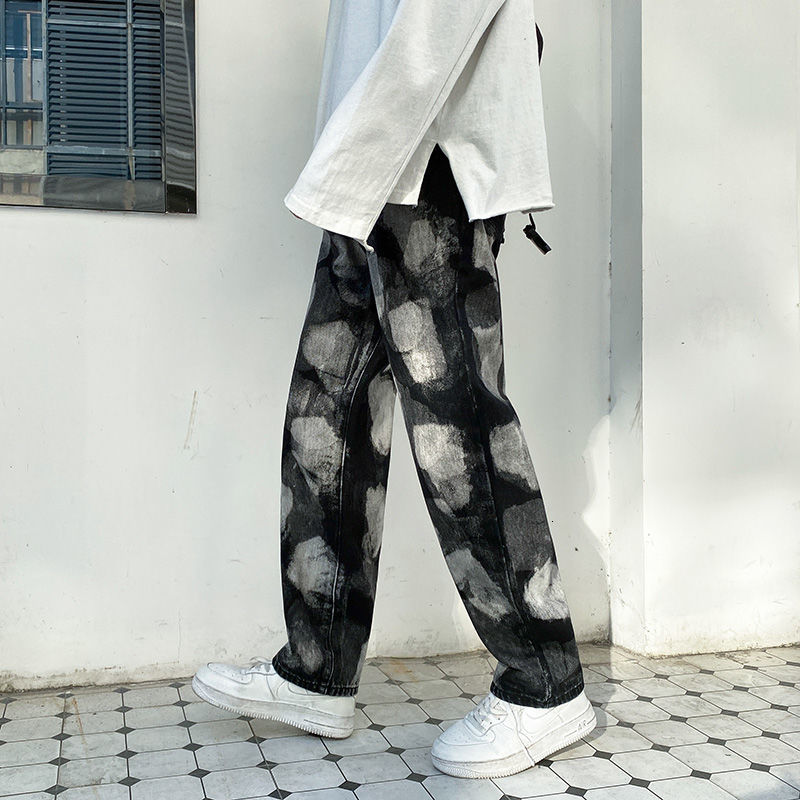 2021 New Korean Wide-leg Men' Fashion Printing Casual Retro Jeans Men Streetwear Loose Hip-hop Straight Denim Trousers Mens -3xl S1s9, As shown in figure
2021 New Korean Wide-leg Men' Fashion Printing Casual Retro Jeans Men Streetwear Loose Hip-hop Straight Denim Trousers Mens -3xl S1s9, As shown in figure