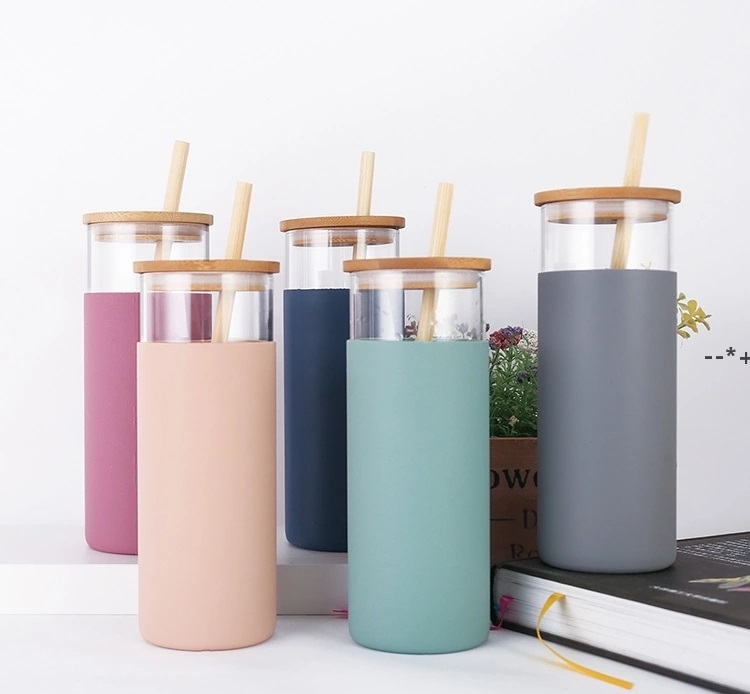 500Ml Glass Water Tea Tumblers Bottles Bamboo Lid Silicone Sleeve Coffee Drinking bottle With Straw HHB12062
500Ml Glass Water Tea Tumblers Bottles Bamboo Lid Silicone Sleeve Coffee Drinking bottle With Straw HHB12062