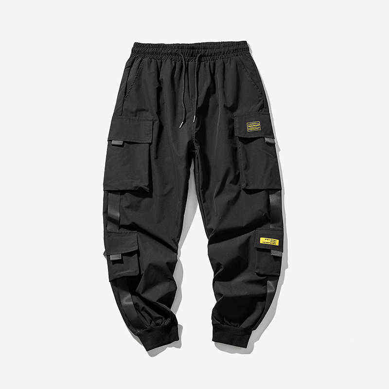 Joggers Men Pants Cargo Streetwear Hip Hop Casual Pockets Track Pants Male Harajuku Fashion Trousers Pants For Male 211112