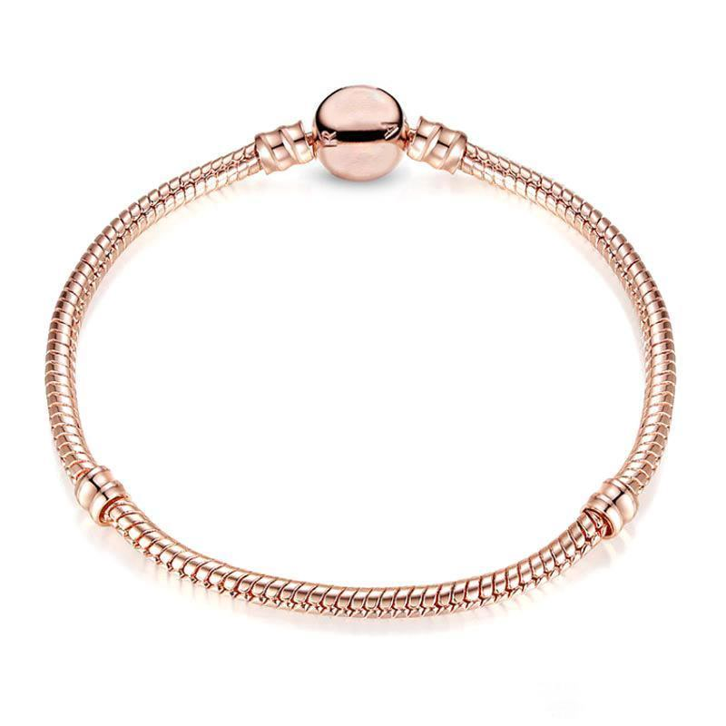 1pcs Drop Shipping Rose Gold Bracelets Women Snake Chain Charm Beads for pandora Bangle Bracelet Festival Gift B018
1pcs Drop Shipping Rose Gold Bracelets Women Snake Chain Charm Beads for pandora Bangle Bracelet Festival Gift B018