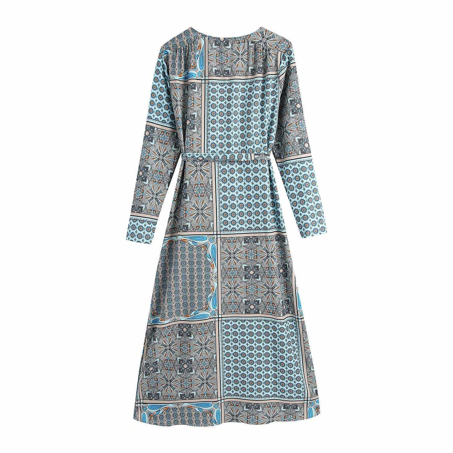 Summer Dress Women Long Sleeves Midi Dress elegant Casual Fashion Chic Lady Vintage Dresses Women Robe Femme 210709