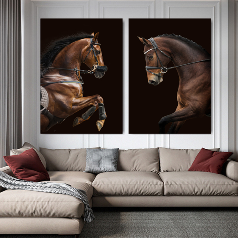Horse Poster Wall Horses Painting Canvas Pictures Wall Art For Living Room Modern Home Decor Animal Posters And Prints