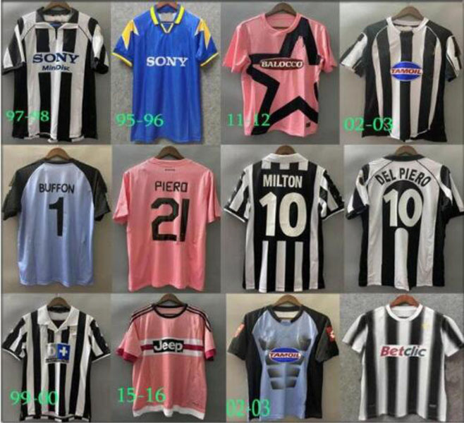 juventus Retro Zidane PIRLO DEL PIERO 85 91 95 96 97 98 99 00 20 soccer jerseys INZAGHI Vieri Tacchinardi Conte DYBALA POGBA Davids hot sale