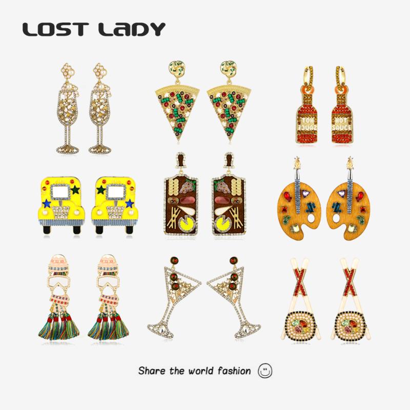 Dangle & Chandelier Lost Lady Fashion Alloy Crystal Design Drop Earrings For Women Handmade Pendant Jewelry Wholesale Party Gift
Dangle & Chandelier Lost Lady Fashion Alloy Crystal Design Drop Earrings For Women Handmade Pendant Jewelry Wholesale Party Gift
