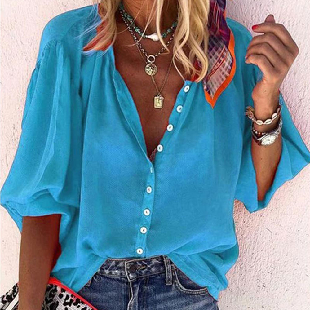 2021 New Summer Tops and Blouses Casual Solid Plus Size Loose Shirt Vintage Button Tunic Women's Clothing Blusas Mujer Rur1, Orange
2021 New Summer Tops and Blouses Casual Solid Plus Size Loose Shirt Vintage Button Tunic Women's Clothing Blusas Mujer Rur1, Orange