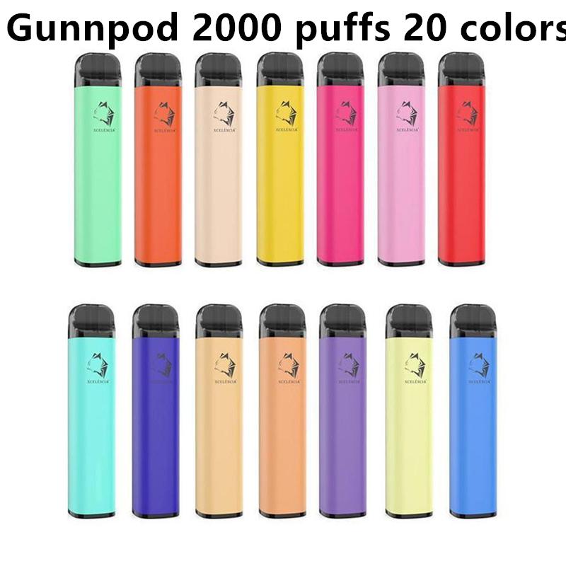 Gunnpod 2000 Puffs Disposable Vape Pen E Cigarette Deivce With 1250mAh 17350 Battery 8ml Pod Vaporizer Starter Kit VS Elf Bar
Gunnpod 2000 Puffs Disposable Vape Pen E Cigarette Deivce With 1250mAh 17350 Battery 8ml Pod Vaporizer Starter Kit VS Elf Bar
