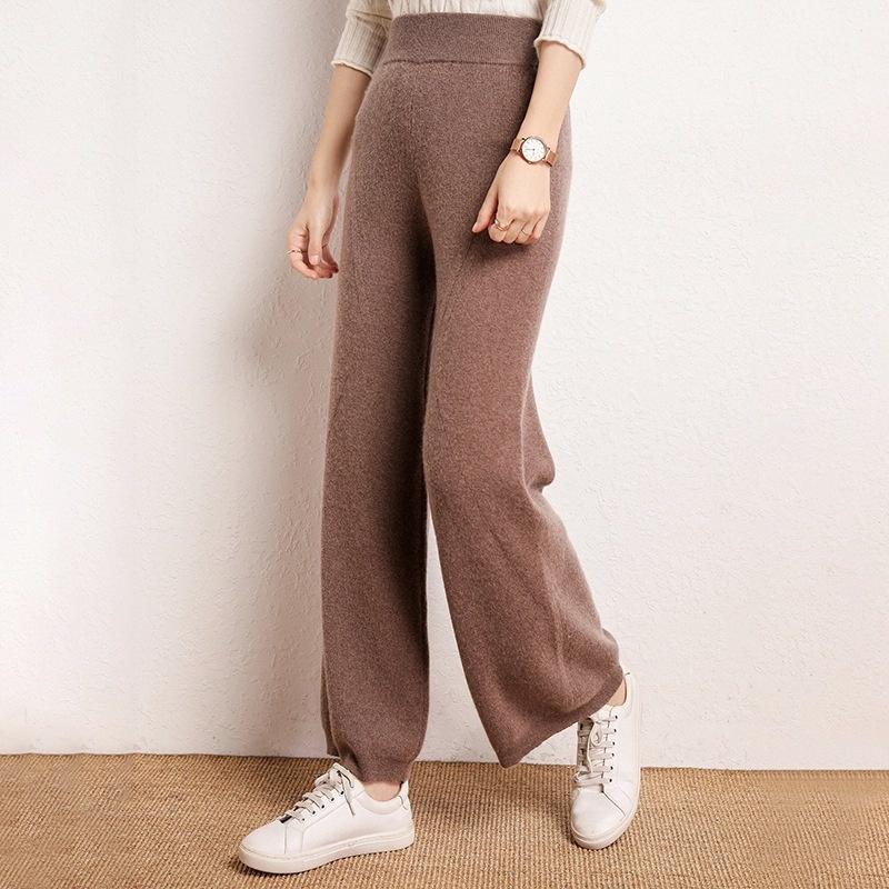 Women' Pants & Capris Wear Casual Top Knitted Cashmere Trousers Winter Thicken Warm Goat Wool Wide Leg, Black
Women' Pants & Capris Wear Casual Top Knitted Cashmere Trousers Winter Thicken Warm Goat Wool Wide Leg, Black