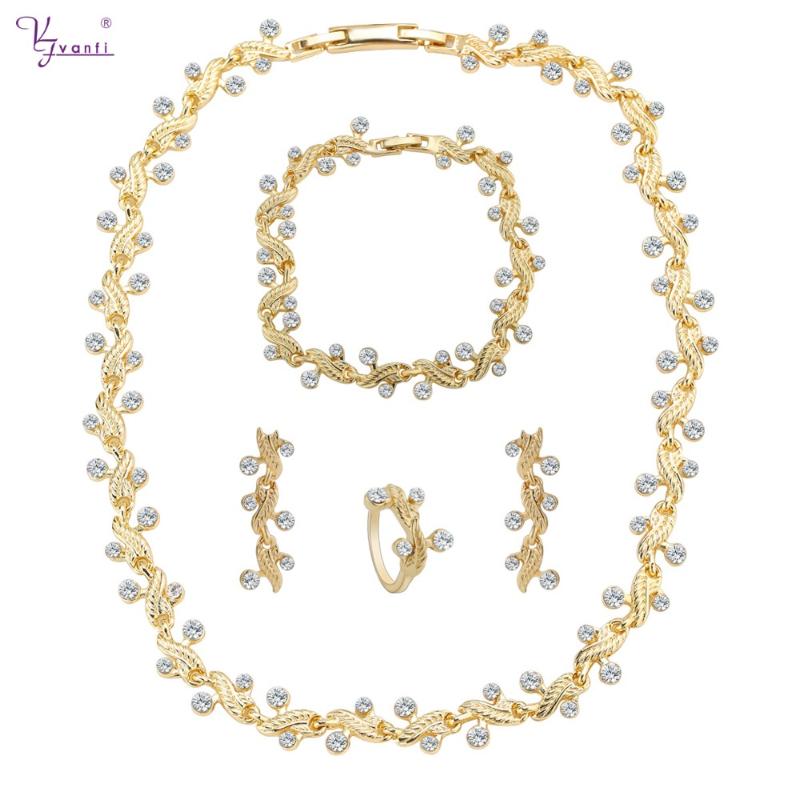 Earrings & Necklace VANFI 2021 Simplicity Style Necklace&Earrings&Bracelet&Rings For Women Jewelry Sets Party Wedding African, As pic
Earrings & Necklace VANFI 2021 Simplicity Style Necklace&Earrings&Bracelet&Rings For Women Jewelry Sets Party Wedding African, As pic