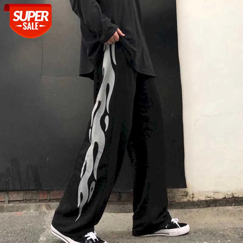Printed straight wide-leg pants loose high-waist casual pants female Korean version ins street dark flame couple the same casual #Ts6N, Black;white
Printed straight wide-leg pants loose high-waist casual pants female Korean version ins street dark flame couple the same casual #Ts6N, Black;white