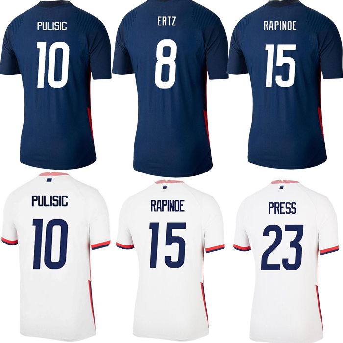 2020 new Soccer Jersey LLOYD MORGAN RAPINOE HEATH ERTZ DEMPSEY BRADLEY PULISIC 2021 Home Away men Kids Kit High-quality Football Shirt, Blue
2020 new Soccer Jersey LLOYD MORGAN RAPINOE HEATH ERTZ DEMPSEY BRADLEY PULISIC 2021 Home Away men Kids Kit High-quality Football Shirt, Blue