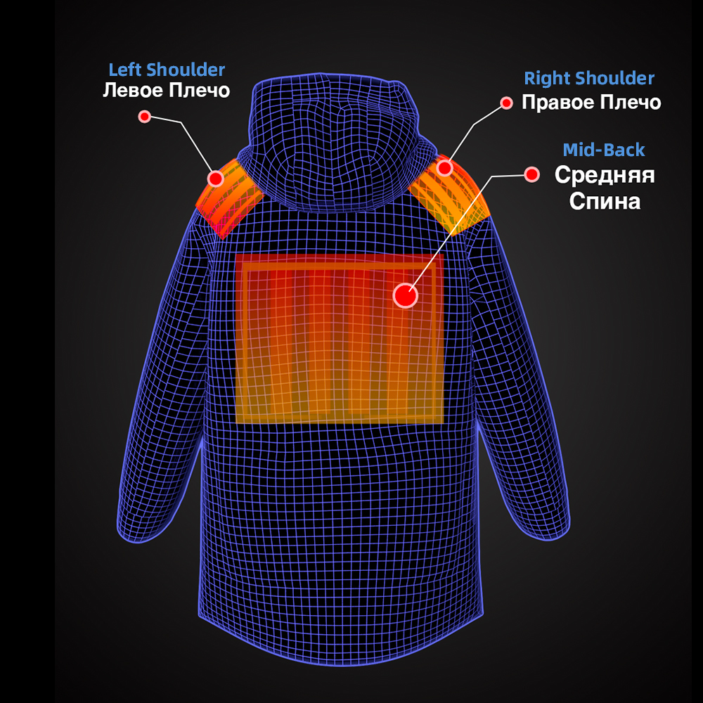NINETYGO Smart Heated Down Jacket 80% Down High-Tech Heating 4 Temperature Settings Fashion Parka Waterproof Winter Down Parka 201225