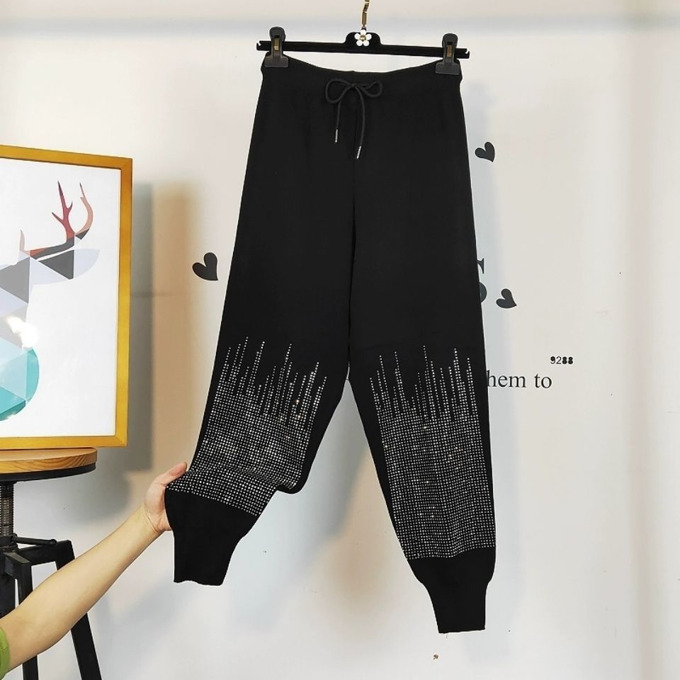 2021 New Strass Female Black Sporty Pants Loose-fitting Ankle-with Knit Band Slacks Autumn Capris Vintage Streetwear 4age
2021 New Strass Female Black Sporty Pants Loose-fitting Ankle-with Knit Band Slacks Autumn Capris Vintage Streetwear 4age