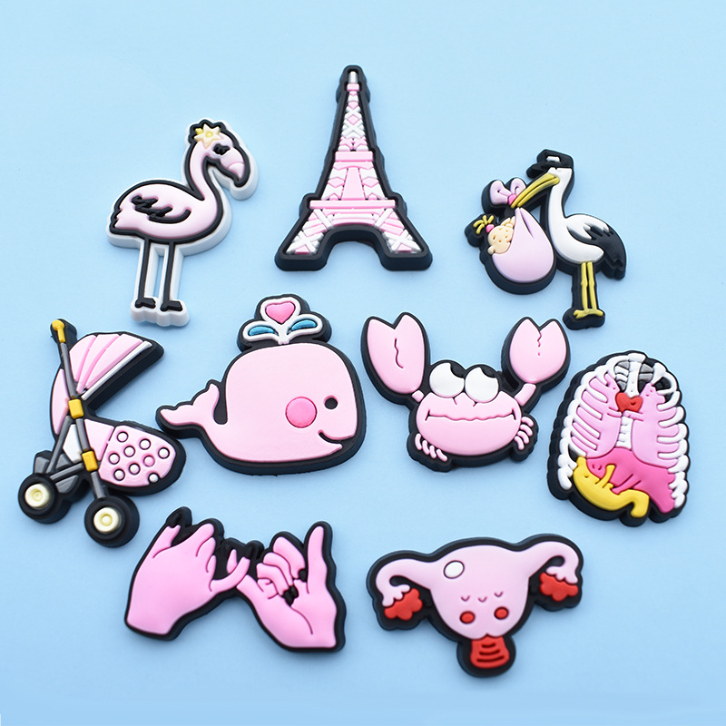 Soft Rubber Cartoon Shoe Charm Accessories Decoration Buckle Jibitz for Croc Charms Clog Buttons Pins
Soft Rubber Cartoon Shoe Charm Accessories Decoration Buckle Jibitz for Croc Charms Clog Buttons Pins