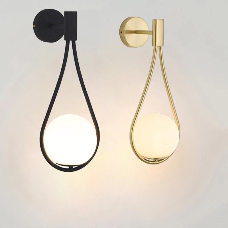 Nordic Glass Wall Lamp Bedroom Metal Wall Lamp Personality Creative Living Room Fashion Modern Minimalist Model Bedside Lighting
Nordic Glass Wall Lamp Bedroom Metal Wall Lamp Personality Creative Living Room Fashion Modern Minimalist Model Bedside Lighting
