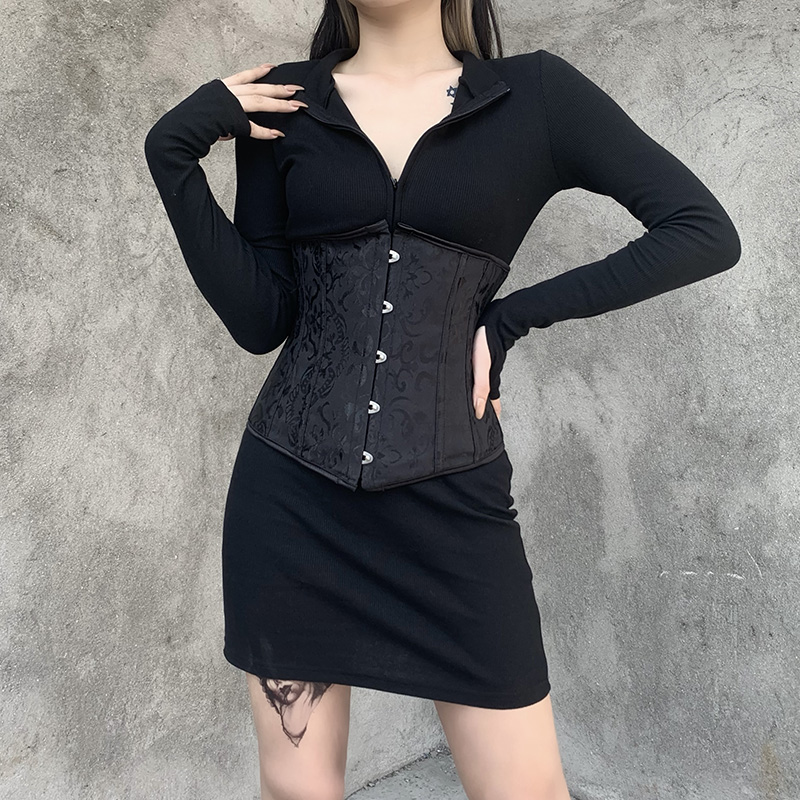 Vintage Goth Bodycon Black Mini Dress Streetwear Harajuku Long Sleeve Zip Up Dress Women Elegant High Waist Party Dress, Black;gray
Vintage Goth Bodycon Black Mini Dress Streetwear Harajuku Long Sleeve Zip Up Dress Women Elegant High Waist Party Dress, Black;gray