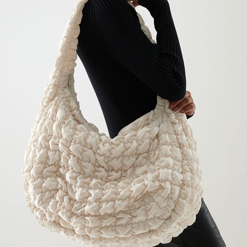 New Milk Cotton Hobo Bag Handmade Woven Casual Female Handbag Big Capacity Patchwork Women Shoulder Bags, Beige
New Milk Cotton Hobo Bag Handmade Woven Casual Female Handbag Big Capacity Patchwork Women Shoulder Bags, Beige