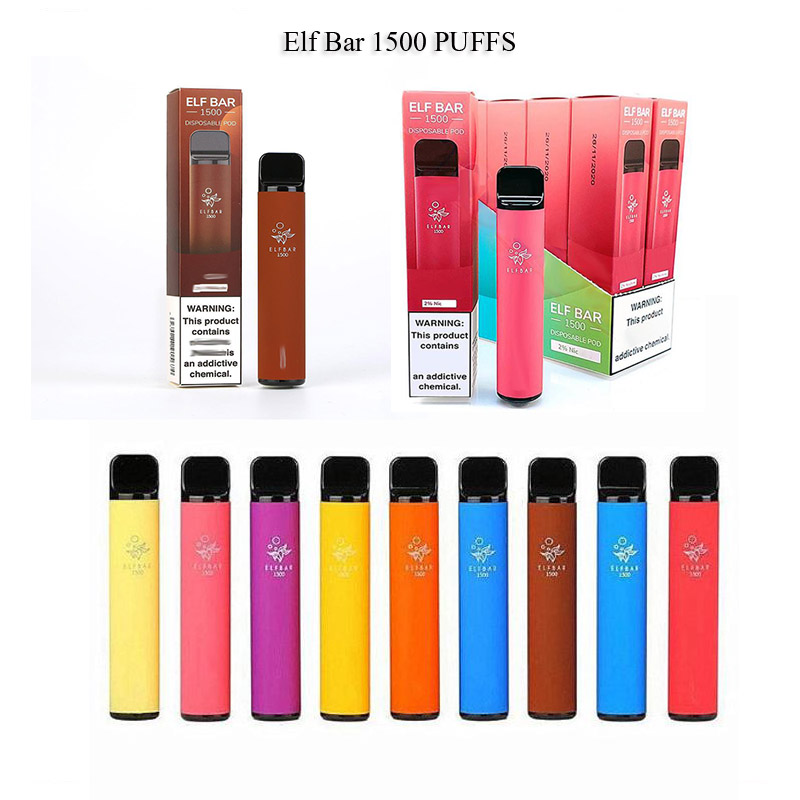 New hot selling ELF BAR disposable E Cigarettes device 1500 puffs 850mAh Battery 4.8ml Prefilled Cartridge Pods Vape Pen VS puff XXL plus
New hot selling ELF BAR disposable E Cigarettes device 1500 puffs 850mAh Battery 4.8ml Prefilled Cartridge Pods Vape Pen VS puff XXL plus