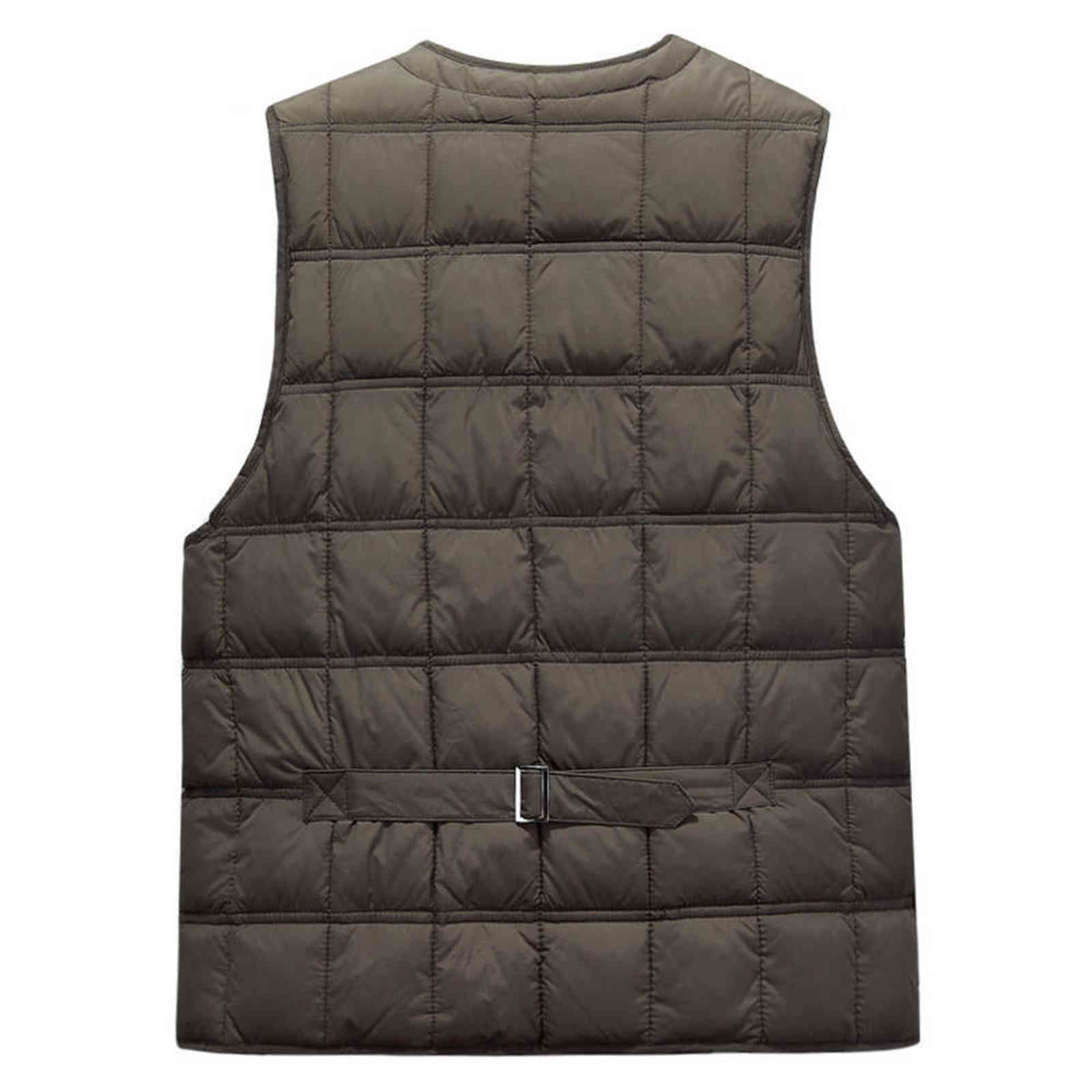 Winter Dresses Men White Duck Down Causal Vest Ultra Light Male Thick Sleeveless Down Jacket Men Warm Vest L-5XL Plus Size 211110