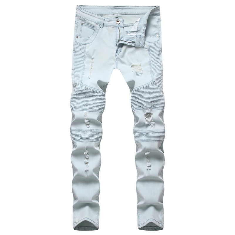 Holes Panelled Mens Designer Jeans Fashion Stacked Ripped Zipper Fly Mens Pencil Pants Casual Males Jeans, Black
Holes Panelled Mens Designer Jeans Fashion Stacked Ripped Zipper Fly Mens Pencil Pants Casual Males Jeans, Black