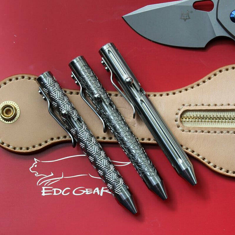 EDC Titanium TC4 CNC Pocket Bolt Tactical Pens Signing Ball Pen Multif Self-Defensive Outdoor Multi Broken window Tools
EDC Titanium TC4 CNC Pocket Bolt Tactical Pens Signing Ball Pen Multif Self-Defensive Outdoor Multi Broken window Tools