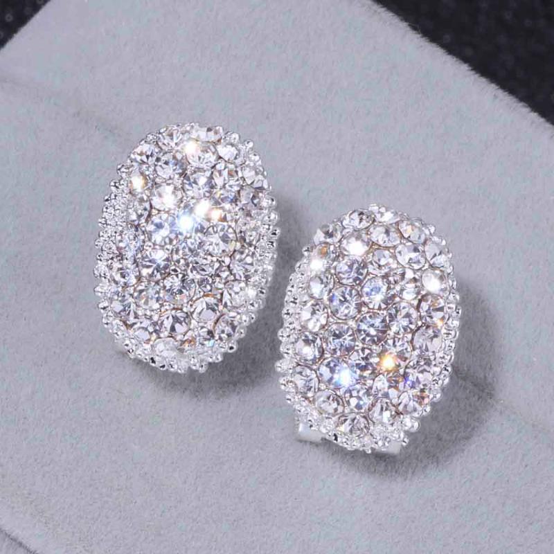Stud BLIJERY Elegant Full Rhinestone Crystal Oval Earrings For Women Fashion Statement Earring Prom Wedding Jewelry Gift
Stud BLIJERY Elegant Full Rhinestone Crystal Oval Earrings For Women Fashion Statement Earring Prom Wedding Jewelry Gift