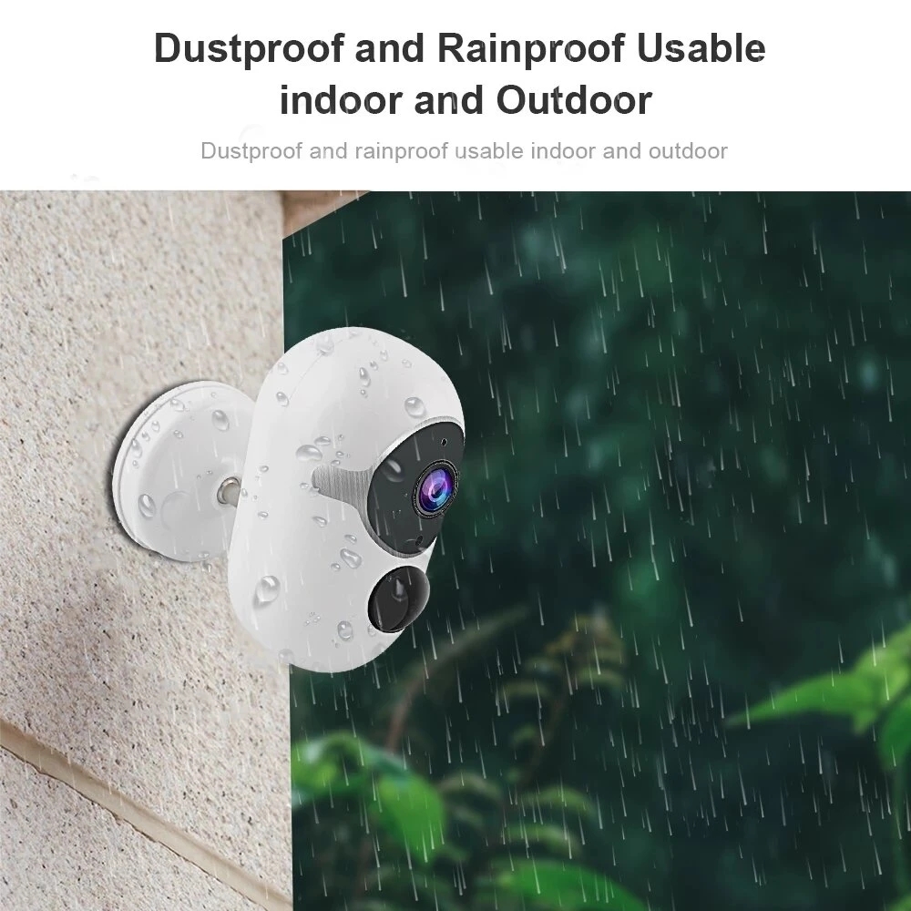 1080P 2.0MP Wireless Battery IP Camera Waterproof Outdoor Rechargeable Batteries Camera Can Use Solar Panel